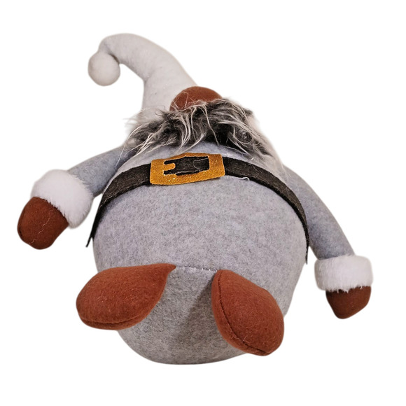 Christmas Gnome Decoration Plush Doll Nordic Santa Elf Gray White Beard Holiday - Picture 10 of 10